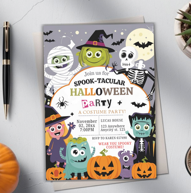 7 Printable Halloween Party Invites