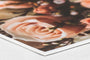Close-up Corner detail of a photo print mounted on a Single Weight Matboard.