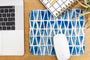Mouse Pad featuring a blue watercolor pattern
