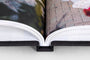 Close up detail shot of our Hardcover Photo Book binding. 