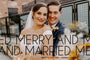 Cheerful Overlay-Postcards-Nations Photo Lab-Landscape-Black-Just Married-Nations Photo Lab
