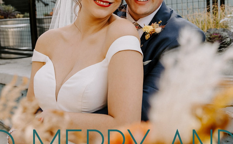 Cheerful Overlay-Postcards-Nations Photo Lab-Portrait-Blue Stone-Just Married-Nations Photo Lab