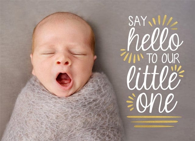 Hello There Little One-Foil Cards-Nations Photo Lab-Landscape-Nations Photo Lab
