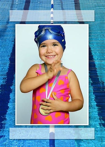 Swimming 3-Trader Cards (Packs Of 12)-Nations Photo Lab-Nations Photo Lab