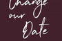 To the Point Change Our Date-Photo Greeting Cards-Nations Photo Lab-Portrait-Rustic Red-Nations Photo Lab