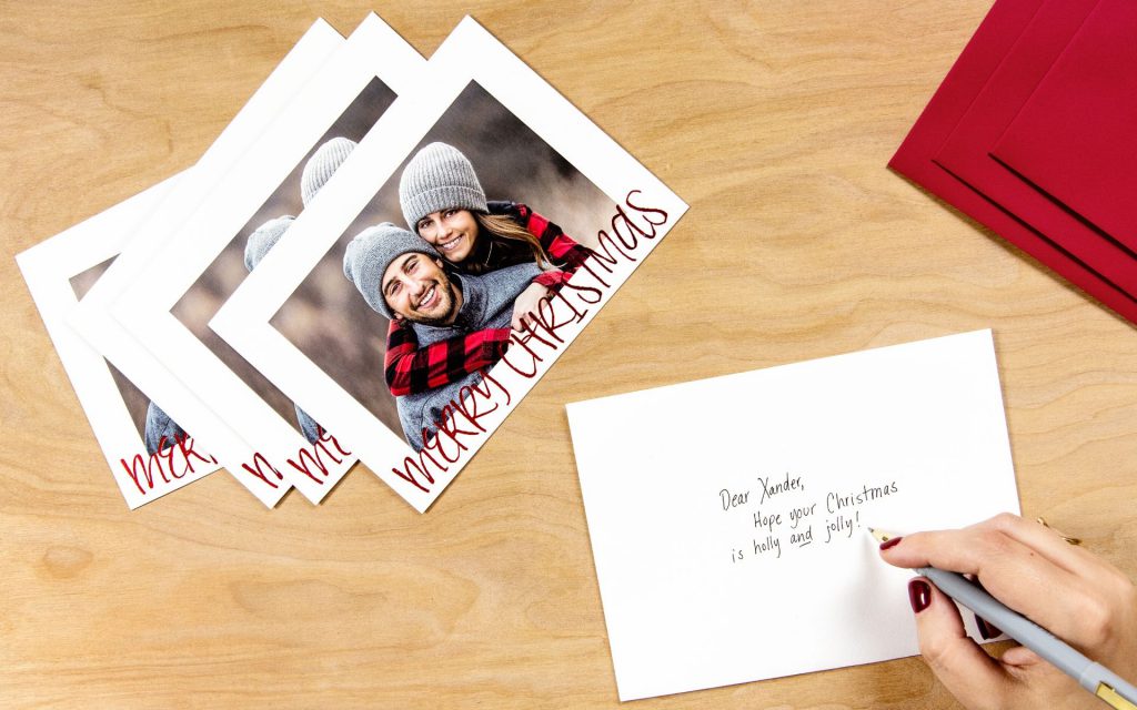 Addressing holiday cards