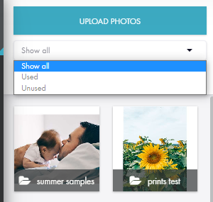 Uploader features when ordering Nations Photo Lab product