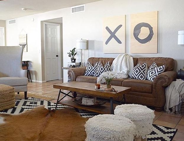 Rustic and modern home decor