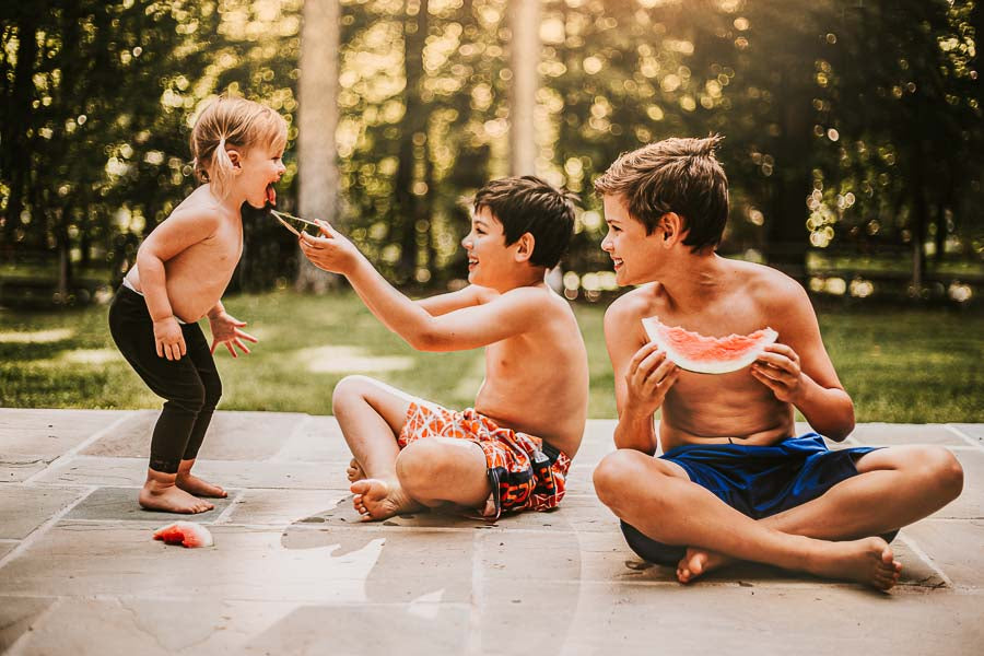 kids playing outside