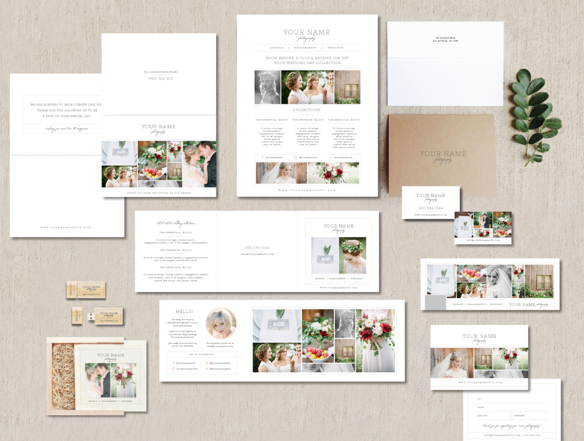 Marketing Set for Photographers by Bittersweet Designs