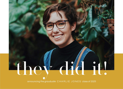 Done And Ready They Graduation Announcement Card