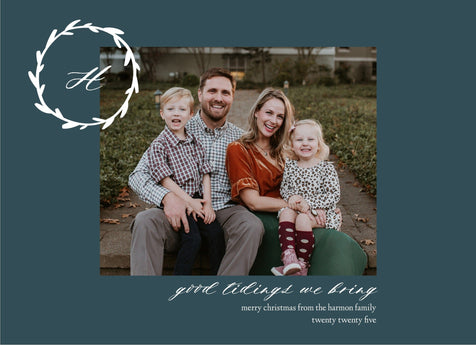 Merry Monogram Christmas Card