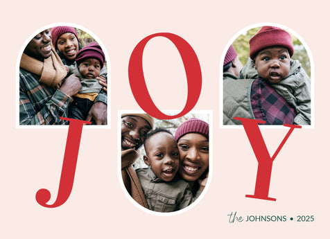 Bouncy Letters Christmas Card