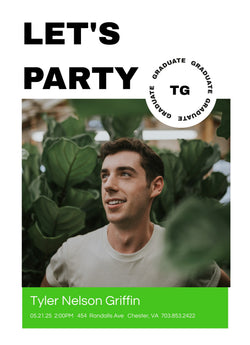 Let's Hear It Graduation Announcement Card