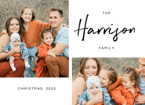 Our Happy Family Christmas Card