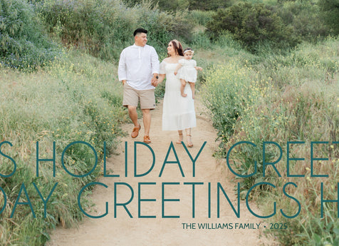 Cheerful Overlay Christmas Card