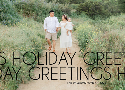 Cheerful Overlay Christmas Card