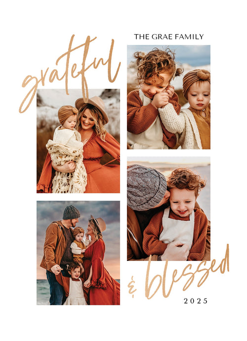 Year of Gratitude Christmas Card