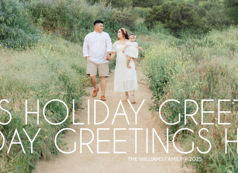 Cheerful Overlay Christmas Card