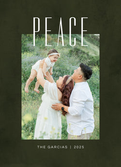 Serene Peace Holiday Card