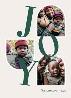 Bouncy Letters Christmas Card