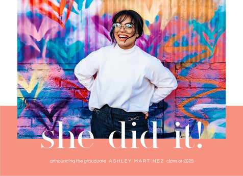 Done And Ready She Graduation Announcement Card