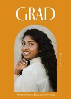 Circle Grad Graduation Announcement Card