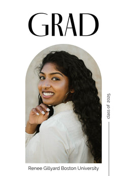 Circle Grad Graduation Announcement Card