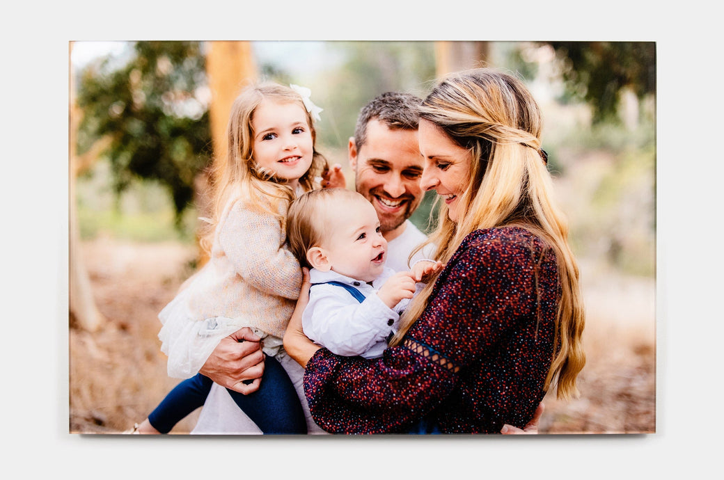 20x30" Acrylic Print featuring a photo of a family. 