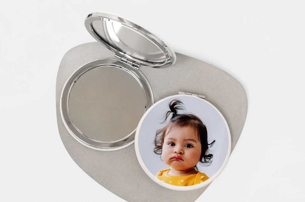 Personalized Photo Compact Mirror | Custom Compact Mirror
