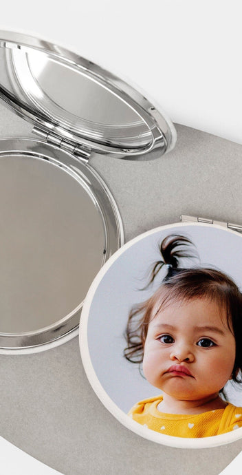 Personalized Photo Compact Mirror | Custom Compact Mirror