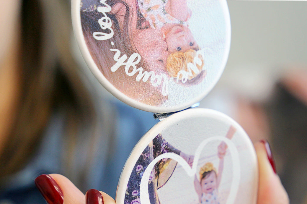 Personalized Photo Compact Mirror | Custom Compact Mirror