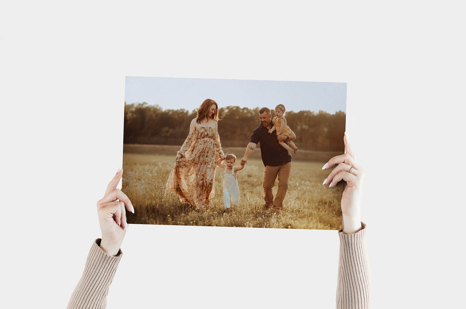 Landscape 12x18 Metal Print featuring a family photo