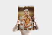 Portrait 16x24 Metal Print featuring a baby photo