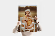 Portrait 16x24 Metal Print featuring a baby photo