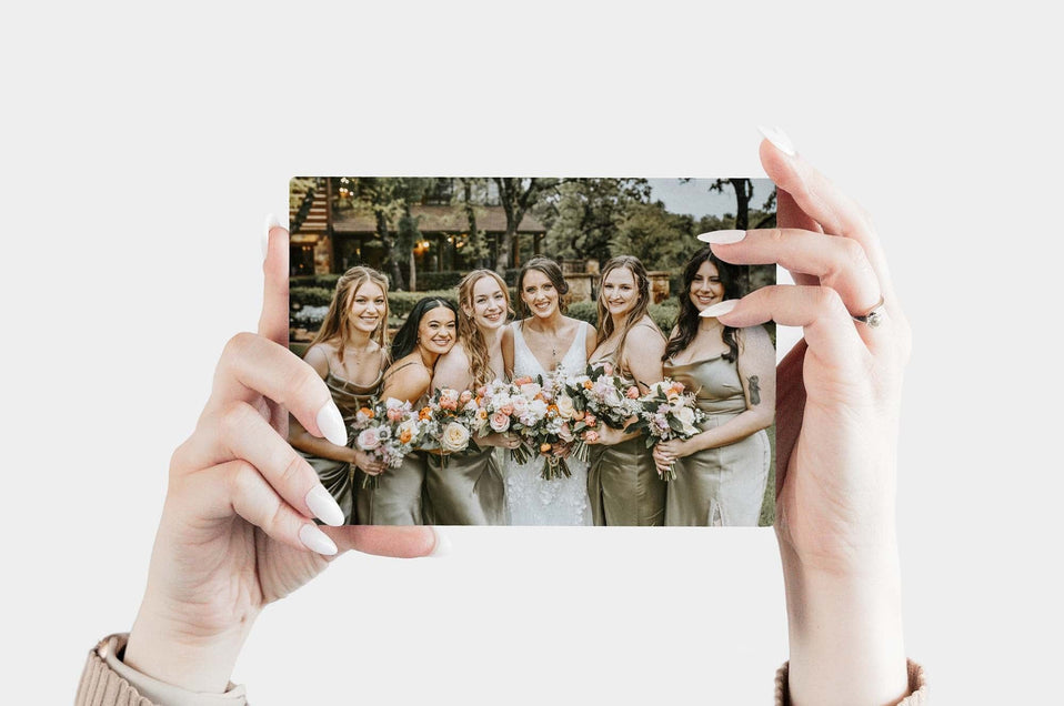 Landscape 5x7 Metal Print featuring a wedding photo