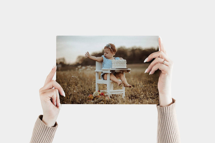 Landscape 8x12 Metal Print featuring a baby photo