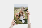 Portrait 8x12 Metal Print featuring a wedding photo