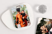 Luggage-Tags - Flat lay of two Luggage Tags featuring photos of children and a Mother with her kids - Nations Photo Lab