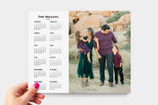 Landscape 8x10" Single-Sided Photo Calendars featuring an image of a family in the desert - Nations Photo Lab