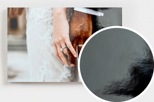 Glossy Photo Print with a close up detail to show the texture of our Glossy Photo Paper.