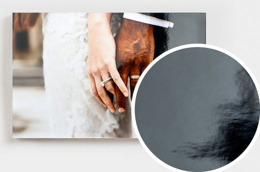 Pearl Photo Print with a close up detail to show the texture of our Pearl Photo Paper.