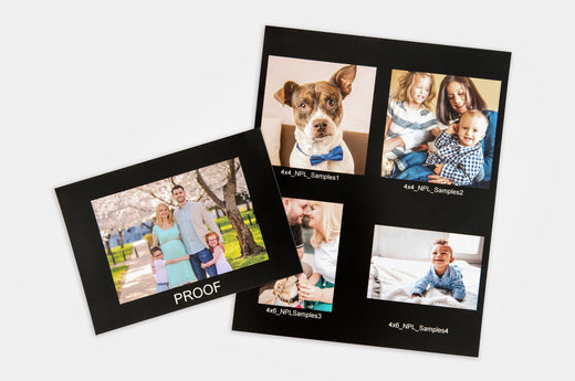 Two Proof Prints with family imagery.