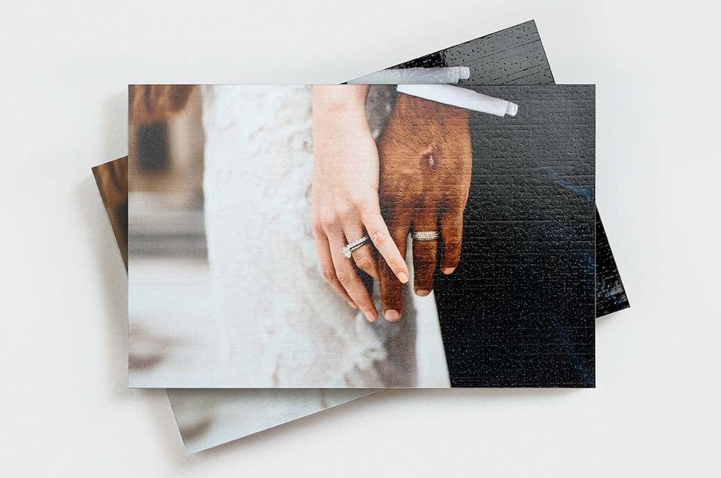 4x6" Lustre Linen Print of a wedding photo 