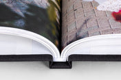 Close up detail shot of our Hardcover Photo Book binding. 