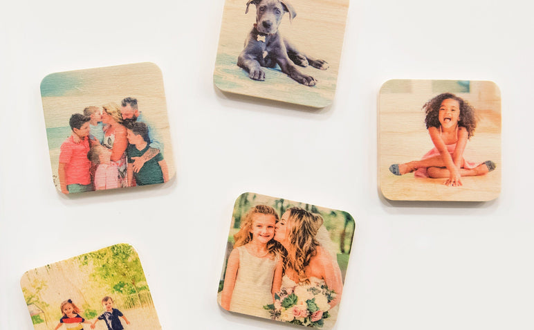 Wood Photo Magnets-Wood Magnets-Nations Photo Lab-3x3-Square-Nations Photo Lab
