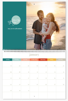 Tropical Vibes Premium Wall Calendar
