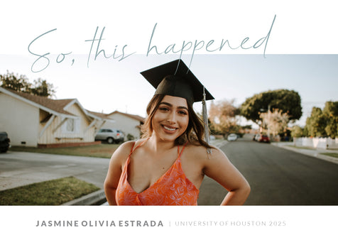 So This Happened Graduation Announcement Card
