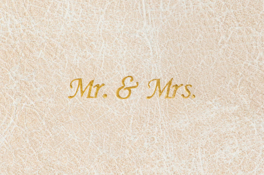 Album99-Embossing - Gold Mr/Mrs  frame - Nations Photo Lab