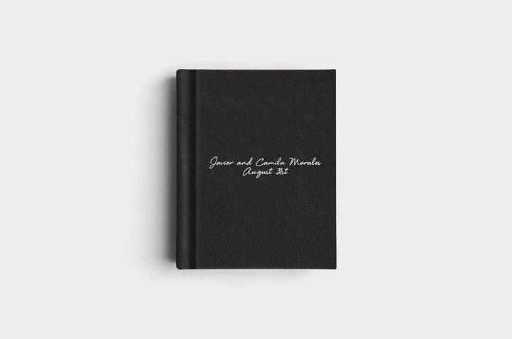 8x10 Portrait Black Genuine Leather Album